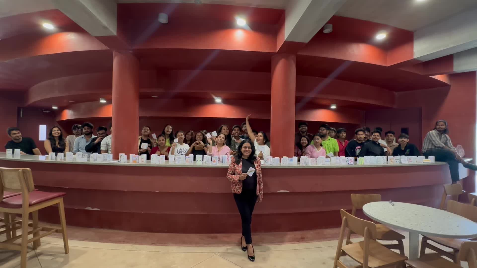 A large cohort filling a tiered auditorium during an ACCEL session